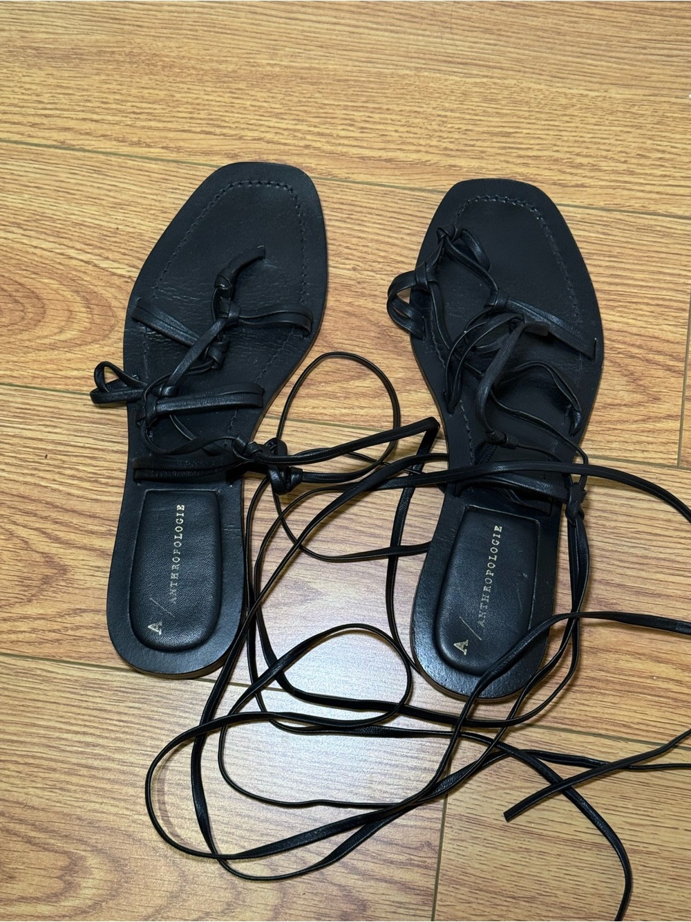 Anthropologie Tie-Up Gladiator Sandals